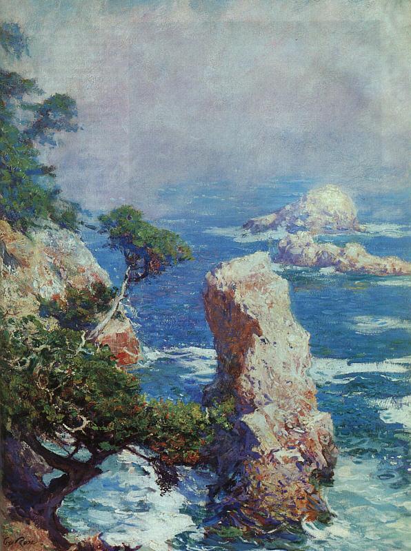 Guy Rose Mist Over Point Lobos France oil painting art